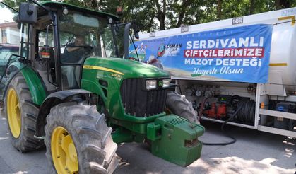 Mazot Desteği Yazlık Mahallesi’nde Çiftçiyle Buluştu