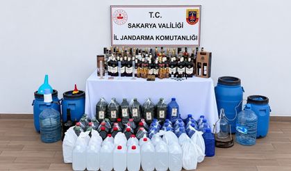 Karasu'da sahte alkol imalathanesine darbe!