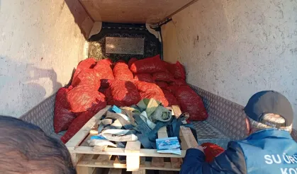 2,2 ton kaçak midye ele geçirildi