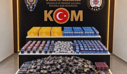 Binlerce paket kaçak sigara ve tütün ele geçirildi