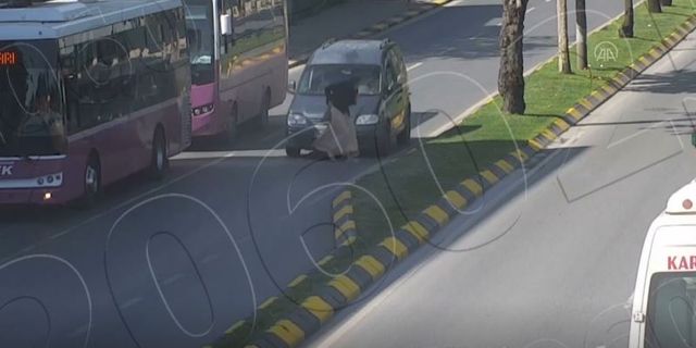 Trafik kazaları güvenlik kamerasında