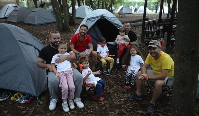 Baba çocuk kamplarında 4 haftada 800 kişilik kamp kuruldu