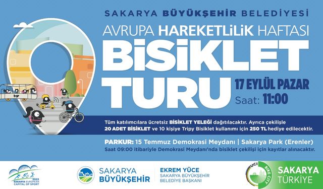 Büyükşehir’den Avrupa Hareketlilik Haftası’na özel bisiklet turu