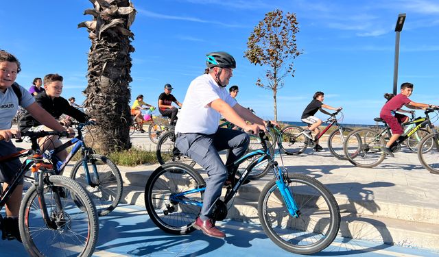 Karasu’da pedallar daha yeşil bir çevre için çevrildi