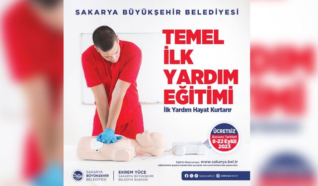 Temel ilk yardım eğitimleri için kayıtlar başladı