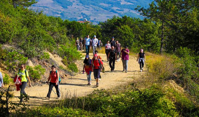 Doğa tutkunları bin 54 rakımda doyumsuz bir manzaraya ulaştı