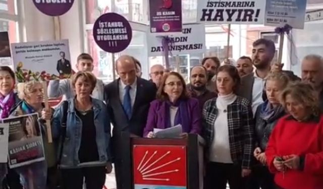 CHP’li kadınlar 'Kadına Şiddete Hayır' dediler