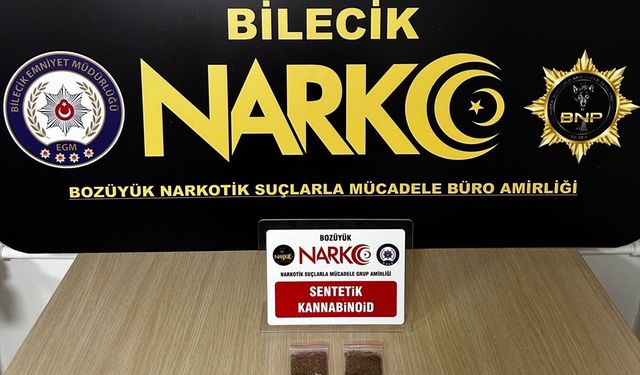 Bilecik'te uyuşturucu şüphelisi yakalandı