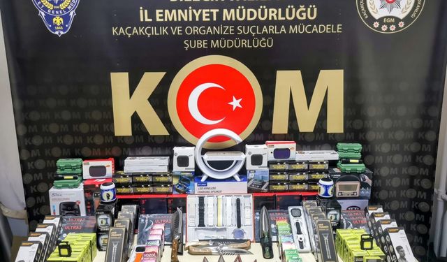 Bozüyük'te 141 gümrük kaçağı ürün ele geçirildi