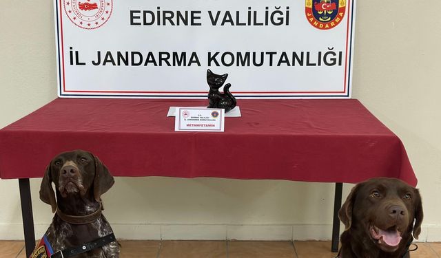 Edirne'de biblo  içerisinde uyuşturucu ele geçirildi