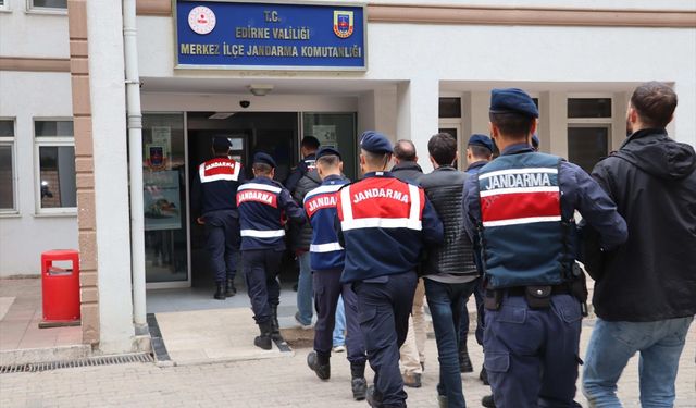 Edirne'de Yunanistan'a kaçmaya çalışan 5 terör örgütü üyesi yakalandı