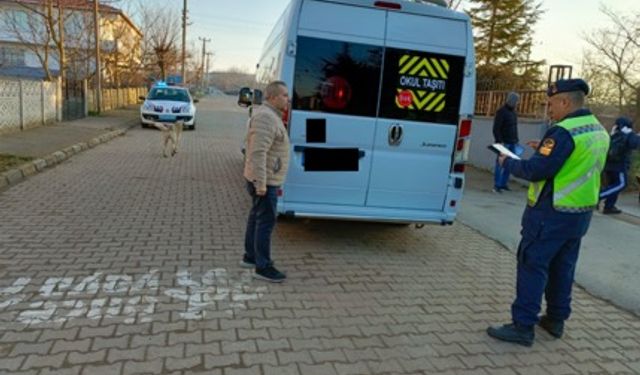 Kırklareli'nde okul servisleri denetlendi