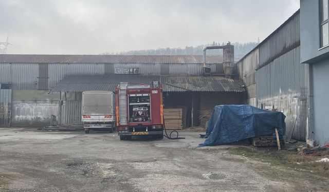 Sakarya'da ahşap atölyesi deposunda çıkan yangın söndürüldü