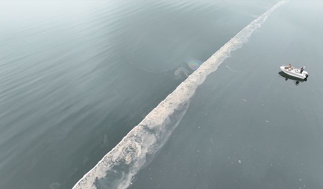 Sapanca Gölü'ne sızan yakıtın temizlenmesi için çalışma yürütülüyor