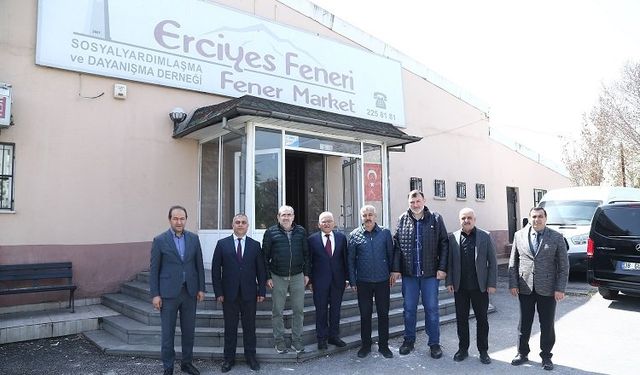 Büyükkılıç’tan Erciyes Feneri Derneği Marketi’ne ziyaret