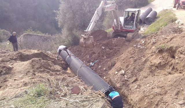 Manisa Turgutlu'da yağmur sularına karşı çifte önlem