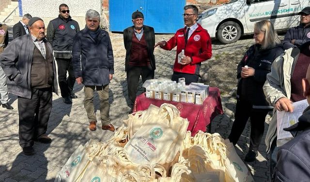 Manisa Yunusemre'de hayvan üreticilerine antiparaziter desteği