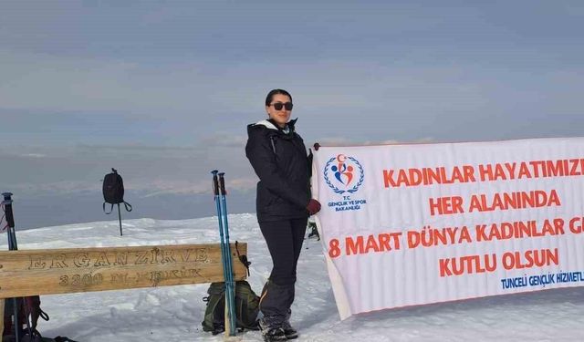 8 Mart için Ergan Dağı’na tırmanış gerçekleştirildi