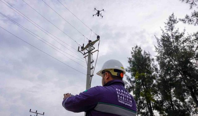 AEDAŞ, enerji nakil hatlarındaki arızaları İHA ve dronlarla tespit ediliyor