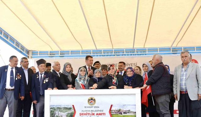 Alanya’da Şehitlik Alanı ve Anıt Projesi’nin temeli törenle atıldı