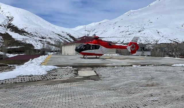 Ambulans helikopter 49 yaşındaki hasta için havalandı