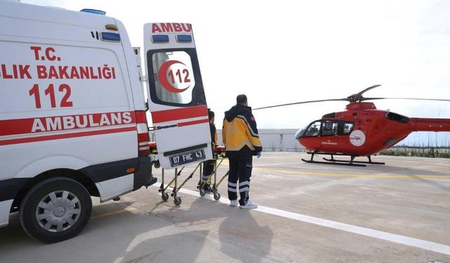 Antalya Şehir Hastanesi, hava ambulansıyla hasta kabulüne başladı