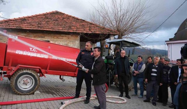 Aydın Büyükşehir Belediyesi’nin yangın söndürme tankeri dağıtımı sürüyor