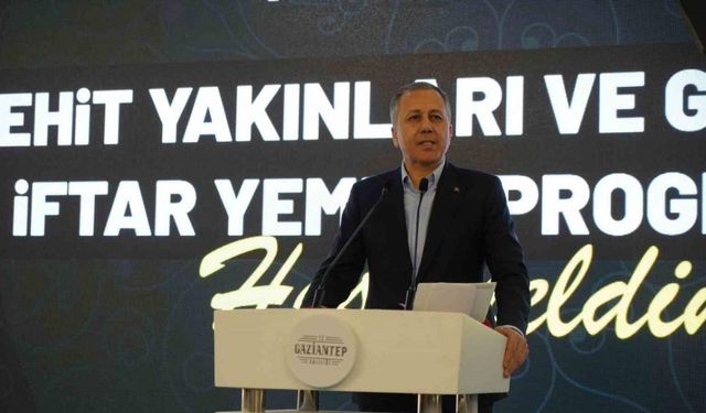 Bakan Yerlikaya: "Aziz şehitlerimizin, kahraman gazilerimizin emanetini ilelebet taşımaya devam edeceğiz"