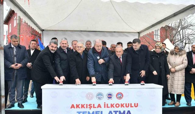 Başkan Büyükkılıç, Akkışla İlkokulu Temel Atma Töreni’ne katıldı