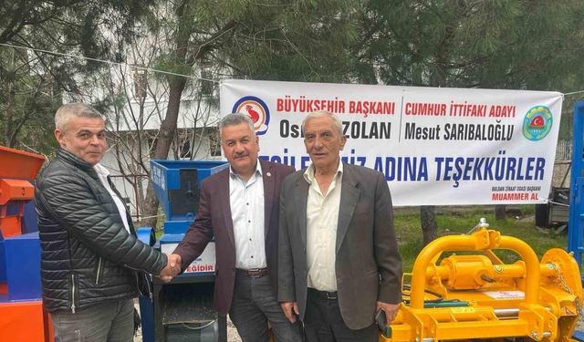 Başkan Zolan’dan Buldanlı çiftçilere tarımsal makine desteği