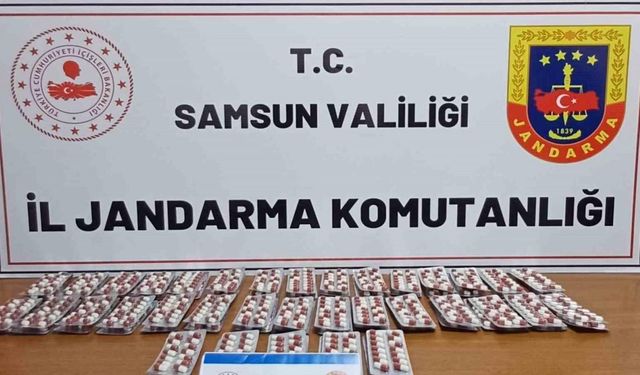 Bin 155 adet sentetik ecza ile yakalanan şahıs gözaltına alındı