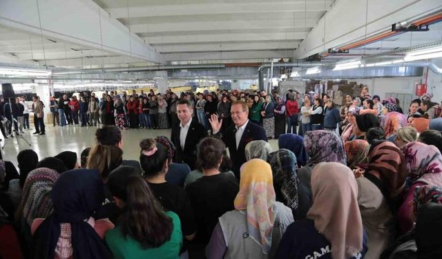 Cumhur İttifakı adayları Pekdemir ve Başer’den fabrika ziyaretleri