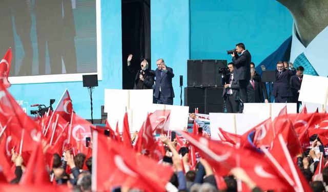 Cumhurbaşkanı Erdoğan, büyük İzmir mitinginde konuştu