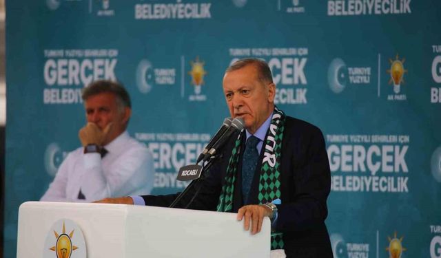 Cumhurbaşkanı Erdoğan finali Kocaeli’de yaptı