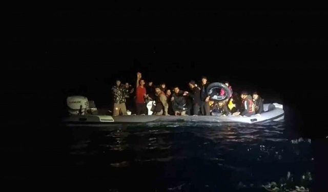 Datça’da 2 düzensiz göçmen olayında 41 göçmen yakalandı