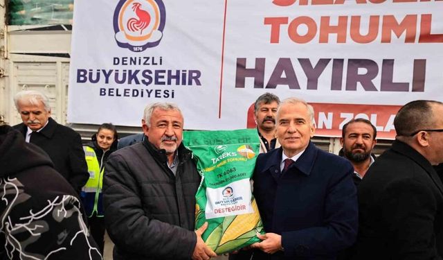 Denizli Büyükşehirden 3 yılda 210 tonluk silajlık tohum desteği