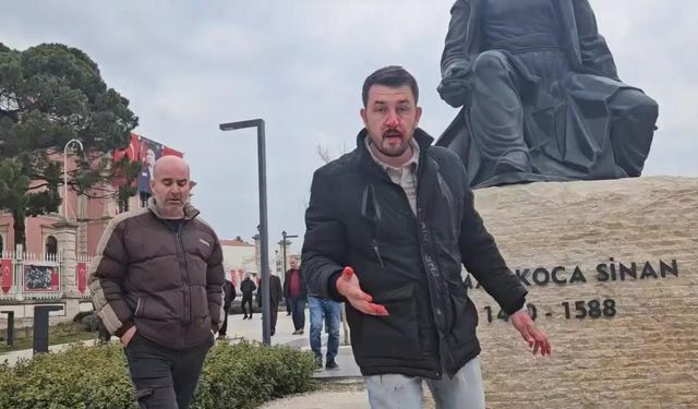 Edirne Belediyesi önünde taksici eyleminde 1 kişi yaralandı