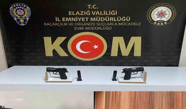 Elazığ’da asayiş uygulamaları: 8 ruhsatsız tabanca ele geçirildi