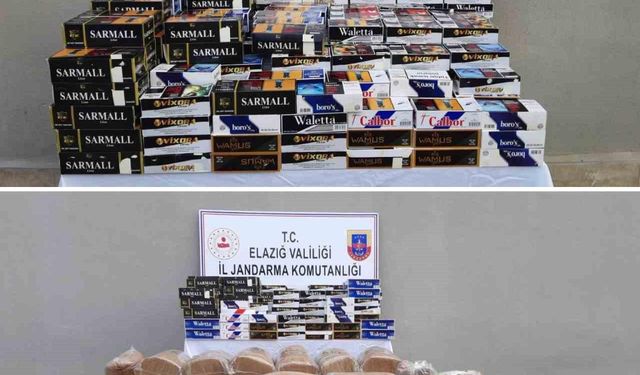 Elazığ’da kaçak 130 bin makaron ve 280 kilo tütün ele geçirildi