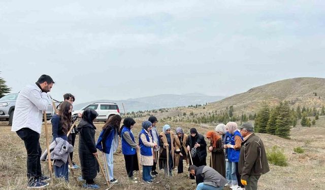 Elazığ’da öğrenciler fidan dikim etkinliğinde buluştu