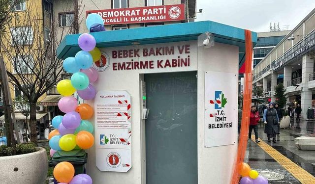 Emzirme ve bebek bakım kabini hizmete açıldı