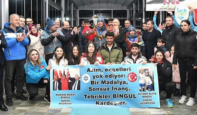 ETÜ’nün gururu Bingül kardeşler için karşılama töreni düzenlendi