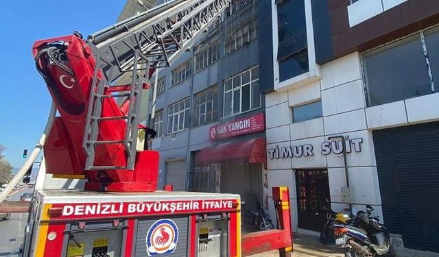 Evde çıkan yangın kısa sürede söndürüldü