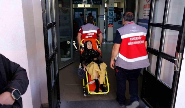 Felçli yaşlı kadın oy kullanmak için ambulans eşliğinde sandığa gitti