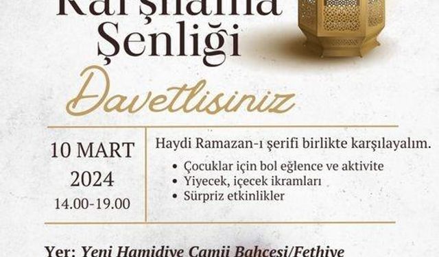 Fethiye’de müftülükten Ramazan karşılama etkinliği