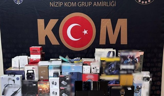 Gaziantep’te kaçakçılık operasyonu: 2 gözaltı