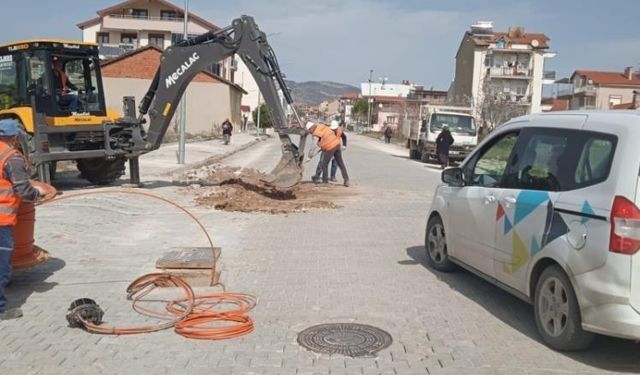 Gediz’de fiber internet çalışmaları başladı