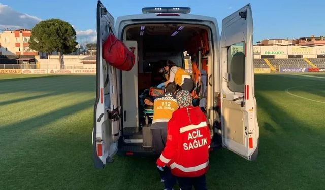 Helikopter ambulans genç hasta için havalandı