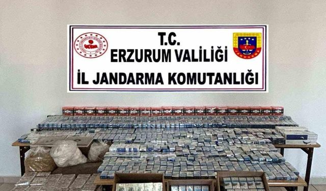 Jandarma’dan kaçak sigara operasyonu