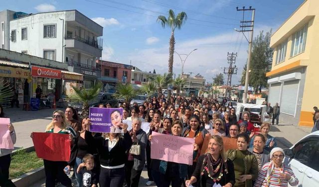 Kadınlar öldürülen Mervegül için yürüdü